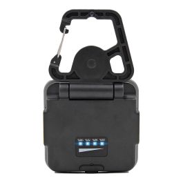 Edm Foco LED Mini de Trabajo 15W 1000lm COB 3 Modos, Batería 2000mAh, Imán, Gancho y Rosca Trípode, IP44, hasta 6h autonomía