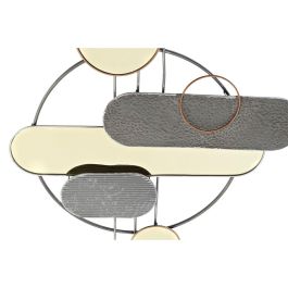 Decoración de Pared DKD Home Decor Gris Dorado Metal PVC Moderno (130 x 5 x 80,6 cm) Decoración de Pared DKD Home Decor Gris Dorado Metal PVC Moderno (130 x 5 x 80,6 cm)