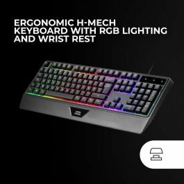 Mars Gaming Kit Gaming 4en1 MCP124PRO - Teclado RGB, Ratón 3200 DPI, Auriculares FRGB, Alfombrilla Nanotextil