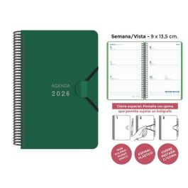 Agenda Anual (2026) Senfort Mini Espiral Tapa Pp Con Goma 90X135 S/V Verde Oscuro Agenda Anual (2026) Senfort Mini Espiral Tapa Pp Con Goma 90X135 S/V Verde Oscuro Precio: 7.58999967. SKU: B16JPJ3CEL