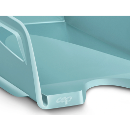 Cep Bandeja sobremesa Riviera 387x265x115 mm plástico verde agua maxi capacidad 900 hojas