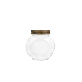 Tarrito de Vidrio con Tapa de Madera 280cc - La Mediterranea por Inde (48 Unidades) Tarrito de Vidrio con Tapa de Madera 280cc - La Mediterranea por Inde (48 Unidades)