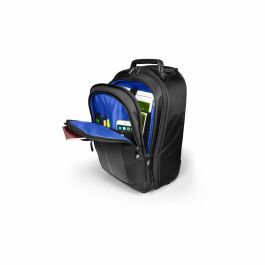 Port Designs Mochila Portátil Chicago Evo Trolley 15.6" Maletín con Ruedas Negro Poliéster con Compartimento para Tablet y Bolsillos