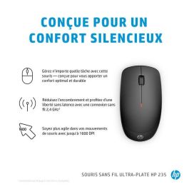 HP 235 Mouse Inalámbrico Delgado Silencioso con Diseño Duradero y Batería de Larga Duración