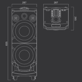 Altavoces Muse M-1935 DJ Negro Altavoces Muse M-1935 DJ Negro