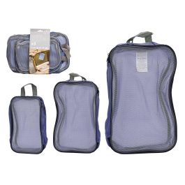 Set 3 Bolsas Viaje Gris Arte Regal 37X2CM (12 Unidades) Precio: 62.50000053. SKU: B149A8JE5Y