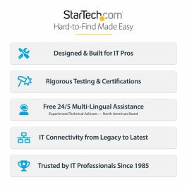 Cable USB Startech DP21-3M-DP40-CABLE Negro 3 m