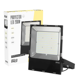 BX3 LIGHT Proyector LED Exterior Regulable TRIAC 200W IP65 6000K, Foco Alta Potencia para Exteriores, Ref: BX3-HVFL200WCPCW