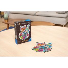 Ravensburger RAV4005556175123 Puzzle de madera - Formas - 150 piezas - Zorro de colores