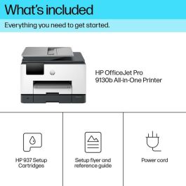 HP OfficeJet Pro 9130b Impresora Multifunción Inyección Tinta Térmica Color A4, Wifi, Dúplex (impresión/escaneo), ADF, 25ppm, Pantalla Táctil