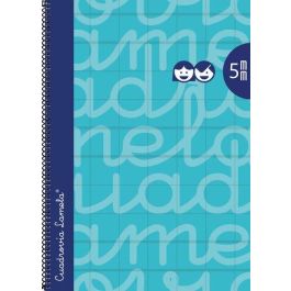 Lamela Bloc Tapa Forrada Fº 80H Cuadrovia 5 Mm Turquesa 5 unidades Precio: 27.89000027. SKU: B1C38XXB5L