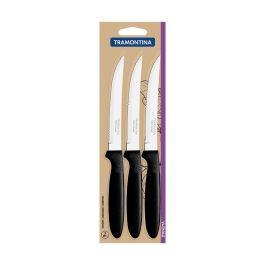 Tramontina Ipanema Cuchillos de Asado Negro 21.3 cm 3 uds Acero Inoxidable