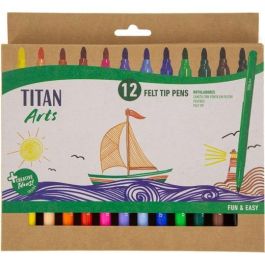 Titan Arts Rotuladores Colores Surtidos Estuche 12 Ud Precio: 2.6899994. SKU: B12F64W54E