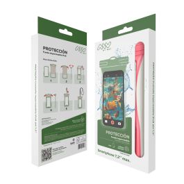 myway funda acuática universal Floating IPx8 hasta 7,2" rosa