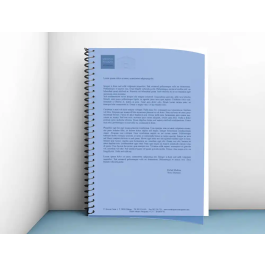 Liderpapel Tapa encuadernacion polipropileno A4 0.5 mm Azul translucido paquete de 100 unidades