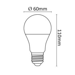 Asalite ASAL-0031 Bombilla LED E27 7W 570Lm 3000K IP20