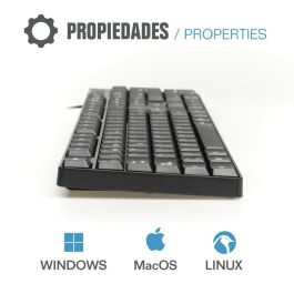 Teclado iggual CK-FRAMELESS-105T Negro Teclado iggual CK-FRAMELESS-105T Negro