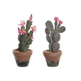 DKD Home Decor Planta Cactus Verde Rosa 15 x 29 x 15 cm (4 Unidades) Precio: 38.50000022. SKU: B16SJCZG8Z