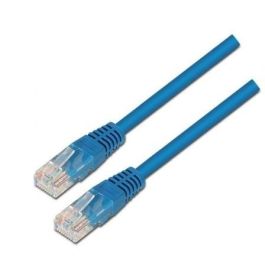 Aisens A133-0190 Cable de Red Latiguillo RJ45 UTP Cat.5e AWG24 para Conexión Ethernet de Alta Velocidad Azul 50cm