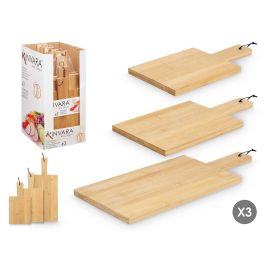 Set 3 Tablas de Corte con Asa de Bambú Kinvara - 40x18 cm (12 Unidades) Precio: 109.89000022. SKU: B13KPPHHX8