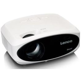 Lenco LPJ-900WH Proyector LED Full HD 1080p 250 Lúmenes ANSI Bluetooth para Cine en Casa Blanco/Negro
