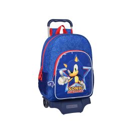 Mochila Escolar con Ruedas Sonic Let's roll Azul marino 33 x 42 x 14 cm Precio: 36.49999969. SKU: B1FAXN4VYH