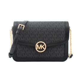 Bolso Bandolera Michael Kors Leida Negro 23 x 16 x 7 cm Precio: 160.49999988. SKU: B1B75TRSL3