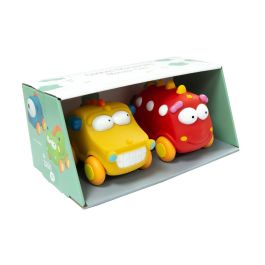 Tachan Set 2 Coches Monstruos Amarillo y Rojo +12 meses
