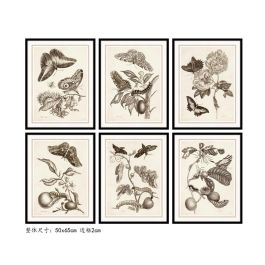 Cuadro Moderno DKD Home Decor Gris Beige 2.5 x 65 x 50 cm (6 Unidades) Precio: 144.6192. SKU: S3018207