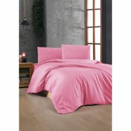 Juego de Cama 220x240 cm + 2 Fundas Almohada 60x60 cm - 100% Algodón Reforzado - Rosa ASI8684282600800