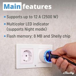 Shelly Enchufe Smart Plug S Gen 3 Blanco