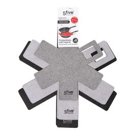5Five Salvasartenes Protector Base Sartenes Fieltro Pack 6 Unidades 38x38cm 35x35cm 28x28cm