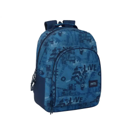 Mochila Escolar Safta New edition Azul marino 32 x 42 x 15 cm Precio: 24.95000035. SKU: B16XBCEZ38