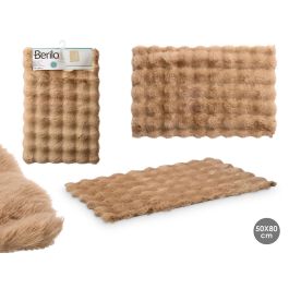 Alfombra de Baño Marrón Berilo 80x50 cm - Poliéster, Base Antideslizante (12 Unidades) Precio: 68.4999997. SKU: B12ANM3L4Y