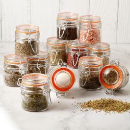 La Mediterranea Tarro Hermético de Vidrio con Cierre Clip, 100 ml (48 Unidades) La Mediterranea Tarro Hermético de Vidrio con Cierre Clip, 100 ml (48 Unidades)