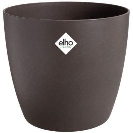 Elho 5661461877341 Juego 3 Maceteros Redondos The Coffee Collection Plástico Marrón Ø14/16/18cm Capacidad 7L