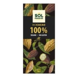 SOLNATURAL Chocolate Cacao Puro 100% Bio Vegano Sin Gluten 70g Precio: 5.5. SKU: B14XQ56D2L