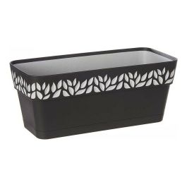 Stefanplast Jardinera Plástico Cloe Antracita 30 cm, 2.75 L con Reserva de Agua (12 Unidades) Precio: 51.49999943. SKU: S3610127
