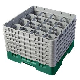 CAMBRO - 16S1114-119 - Cesta de lavado 16 comp. 6 alturas - 10,9 cm Ø máx. - alt. máx. 29,9 cm - 50 x 50 x 34,9 cm - Verde sherwood Precio: 113.69000038. SKU: B1AGK5TCR8