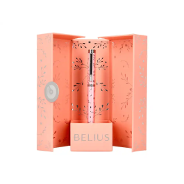 Belius Bella Boligrafo de Aluminio Diseño Plateado Relieve Tinta Azul Caja de Diseño Color Rosa