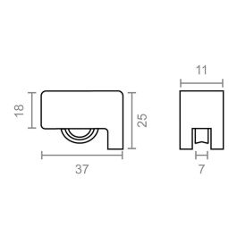 Edm Rodamiento 172 rd07 Blanco Nylon Blíster 2 Unidades 20 mm Diámetro Rueda