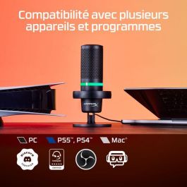 HP HyperX DuoCast - USB Microphone (Black) - RGB Lighting, 32 Ω, 24-bit/96kHz HP HyperX DuoCast - USB Microphone (Black) - RGB Lighting, 32 Ω, 24-bit/96kHz