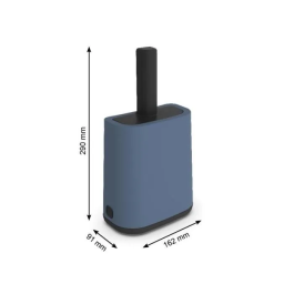 Rotho Mypet Pala con Soporte Biala Azul, para Arenero, Plástico Reciclado