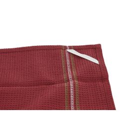 DKD Home Decor Paño de Navidad Alpina de Algodón, Set de 3 Piezas, Colores Verde, Rojo y Beige, Decoración Festiva 40x60 cm, 170gsm