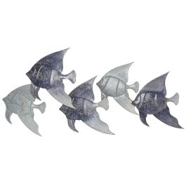 DKD Home Decor Decoración de Pared Atlántico Azul Marino y Azul Metal 91 x 46.5 x 7 cm (2 Unidades) Precio: 63.50000019. SKU: B1BC3QM9NF