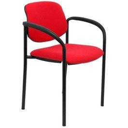 Silla Piqueras Y Crespo Villalgordo Confidente Brazos Fijos Chasis Negro Asiento Y Respaldo Tapizados Bali Rojo Precio: 122.49999949. SKU: S5703125