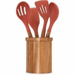 Livoo MES153 - Juego de 4 Utensilios de Cocina: Olla y Utensilios de Acacia FSC, Silicona. Olla 15x12 cm, Utensilios 31 cm Precio: 33.4999995. SKU: B17DHN4BKX