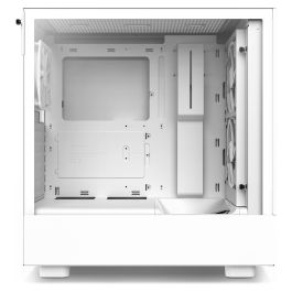 NZXT H5 Flow Midi Tower PC Blanco con Ventana Lateral y Filtro Anti-polvo. Soporta ATX, EATX, micro ATX, Mini-ITX. Máx. 16.5cm CPU cooler y 36.5cm GPU.