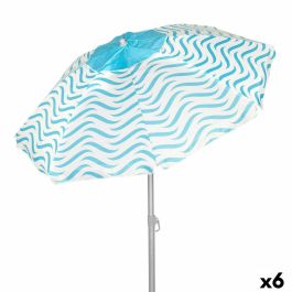 Sombrilla de playa Aktive Azul Ø 200 cm 200 x 190 x 200 cm (6 Unidades) Precio: 108.79000011. SKU: B14BW788WS