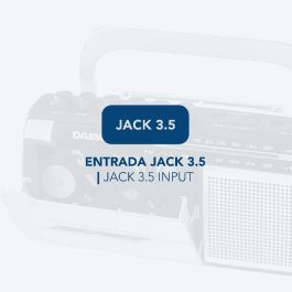 Daewoo Radio Cassette AM/FM con Micrófono, Salida Auriculares y Fuente de Alimentación AC/DC y Pilas